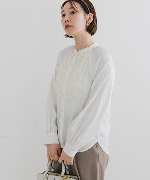 F by ROSSO(エフバイロッソ)の「F by ROSSO モチーフレース切替ブラウス(シャツ/ブラウス・レディース・オフホワイト/ブラック・FREE)」の22枚目の写真