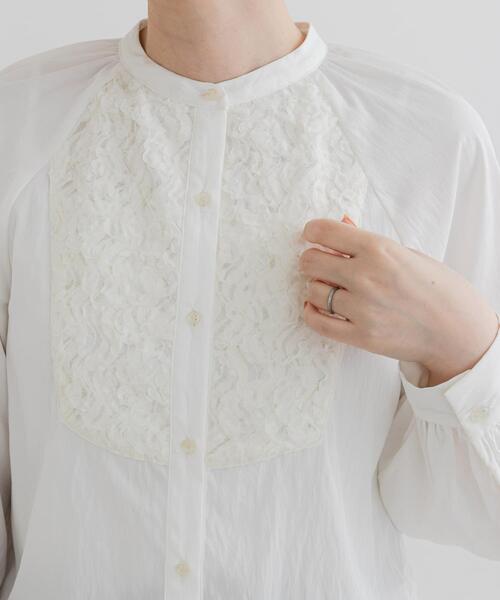 F by ROSSO(エフバイロッソ)の「F by ROSSO モチーフレース切替ブラウス(シャツ/ブラウス・レディース・オフホワイト/ブラック・FREE)」の18枚目の写真