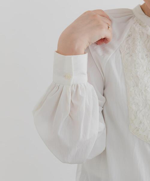 F by ROSSO(エフバイロッソ)の「F by ROSSO モチーフレース切替ブラウス(シャツ/ブラウス・レディース・オフホワイト/ブラック・FREE)」の17枚目の写真