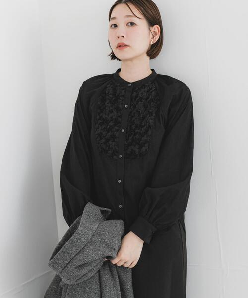 F by ROSSO(エフバイロッソ)の「F by ROSSO モチーフレース切替ブラウス(シャツ/ブラウス・レディース・オフホワイト/ブラック・FREE)」の14枚目の写真