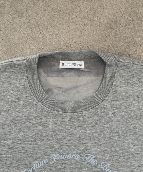 Teem Store(チームストア)の「【裏起毛】クロワッサンプリントスウェット(スウェット・レディース・ホワイト/ネイビー/ブラック/グレー・M/L)」の12枚目の写真