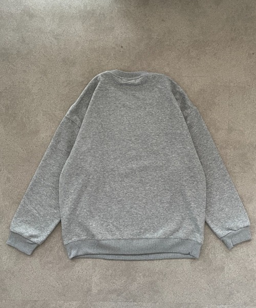 Teem Store(チームストア)の「【裏起毛】クロワッサンプリントスウェット(スウェット・レディース・ホワイト/ネイビー/ブラック/グレー・M/L)」の8枚目の写真
