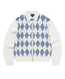 thisisneverthat（ディスイズネバーザット）の「Argyle Zip Knit Cardigan（カーディガン/ボレロ）」