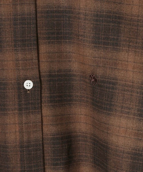 Heather（ヘザー）の「【POLO BCS(ポロ・ビーシーエス)】オーバーチェックシャツ　595924（シャツ/ブラウス・レディース・ブラック系/ブラウン系/ネイビー系・FREE）」の14枚目の写真