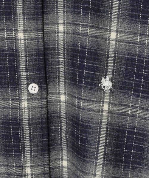 Heather（ヘザー）の「【POLO BCS(ポロ・ビーシーエス)】オーバーチェックシャツ　595924（シャツ/ブラウス・レディース・ブラック系/ブラウン系/ネイビー系・FREE）」の15枚目の写真