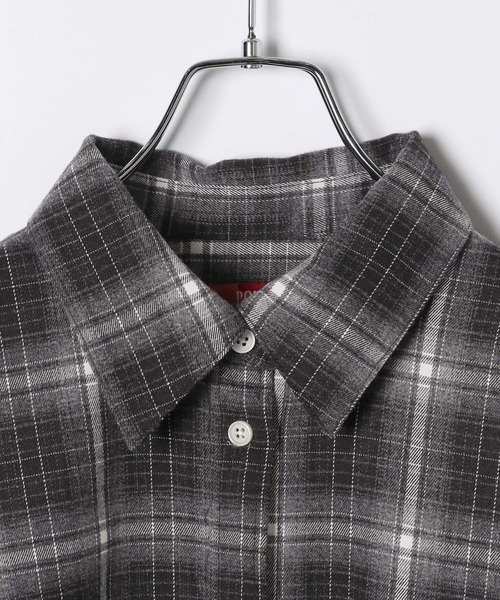 Heather（ヘザー）の「【POLO BCS(ポロ・ビーシーエス)】オーバーチェックシャツ　595924（シャツ/ブラウス・レディース・ブラック系/ブラウン系/ネイビー系・FREE）」の8枚目の写真