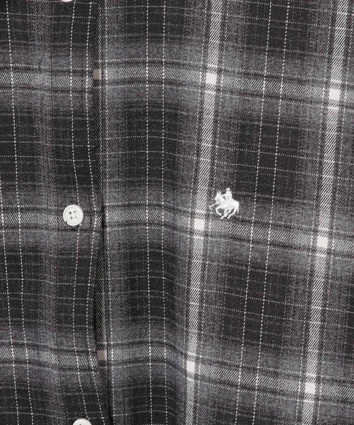 Heather（ヘザー）の「【POLO BCS(ポロ・ビーシーエス)】オーバーチェックシャツ　595924（シャツ/ブラウス・レディース・ブラック系/ブラウン系/ネイビー系・FREE）」の13枚目の写真