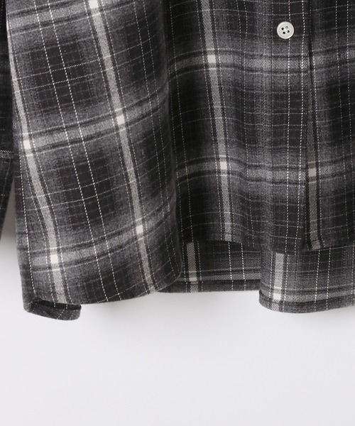 Heather（ヘザー）の「【POLO BCS(ポロ・ビーシーエス)】オーバーチェックシャツ　595924（シャツ/ブラウス・レディース・ブラック系/ブラウン系/ネイビー系・FREE）」の9枚目の写真