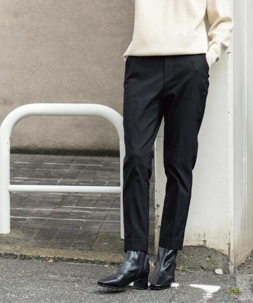 OPAQUE.CLIP（オペークドットクリップ）の「裏起毛ハイストレッチイージーテーパードパンツ【洗濯機OK】（その他パンツ・レディース・ダークグレー/ブラック系/ブラック/オフホワイト・36/38/40/42）」の2枚目の写真