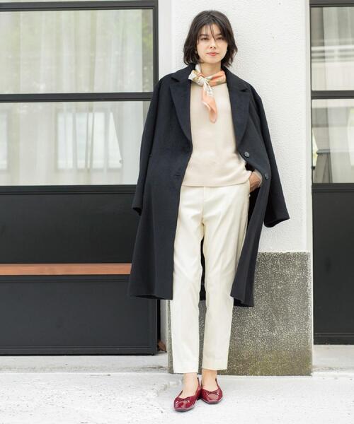 OPAQUE.CLIP（オペークドットクリップ）の「裏起毛ハイストレッチイージーテーパードパンツ【洗濯機OK】（その他パンツ・レディース・ダークグレー/ブラック系/ブラック/オフホワイト・36/38/40/42）」の7枚目の写真