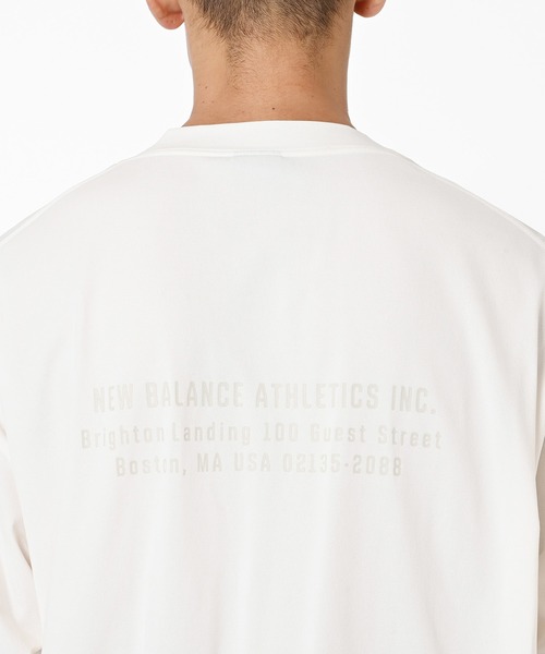 NEW BALANCE(ニューバランス)の「サンシールドTシャツ(Tシャツ/カットソー・メンズ・ダークグレー/オフホワイト・SMALL/MEDIUM/LARGE/X-LARGE)」の6枚目の写真