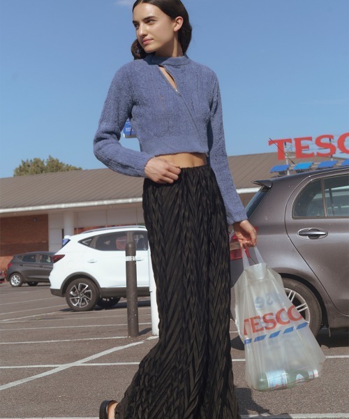 今季新作未使用 TELOPLAN Molly Cardigan / Gray TELOPLAN（テーロプラン） ニット セーター Molly Cardigan レディース