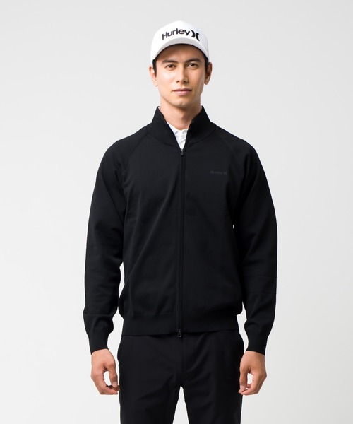 Hurley （ハーレー）の「【Hurley/ハーレー】ファントムハイゲージニットセーター　ゴルフ　ストレッチ　吸水速乾　PHANTOM HG JACKET（ニット/セーター・メンズ・ネイビー/ブラック/ホワイト・SMALL/X-LARGE/LARGE/MEDIUM）」の3枚目の写真