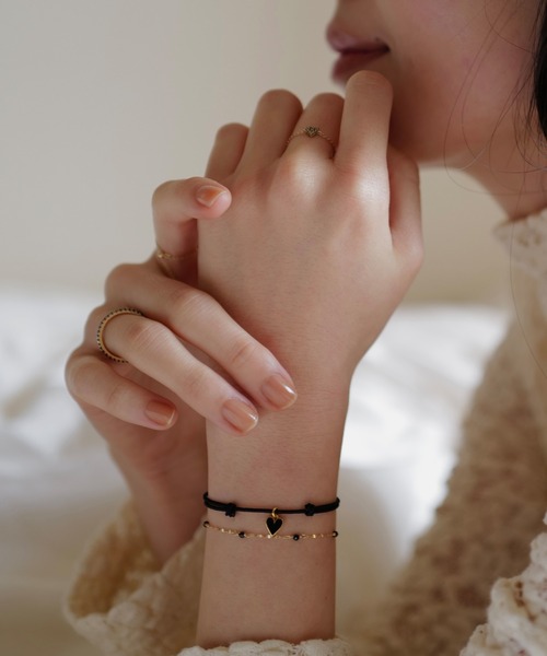 PLUSV_× YUKI collaboration ハートブレスレット（ブレスレット