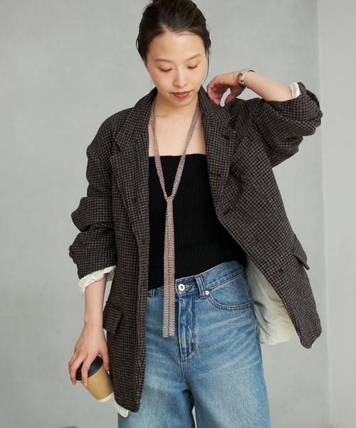 Plage elegant wool ジャケット 38 JANE SMITH / ジェーンスミス WASHABLE BRITISH WOOL TAILOR