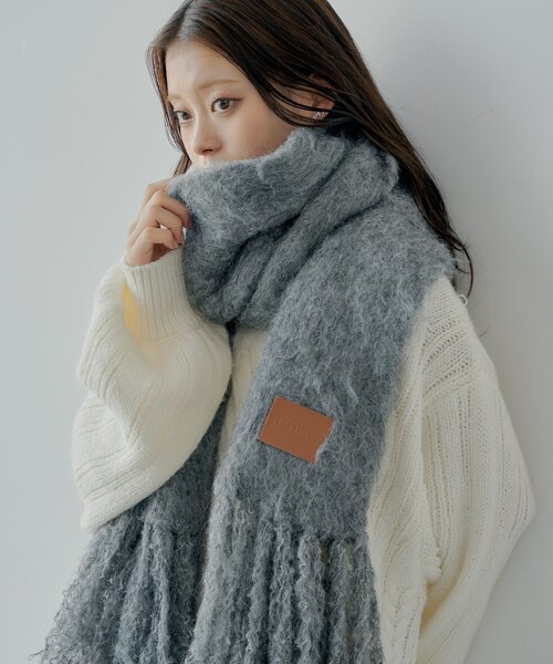 5色展開】シャギーフリンジマフラー（マフラー）｜Chico（チコ）の