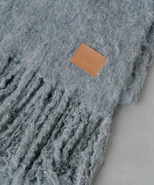 Chico（チコ）の「【5色展開】シャギーフリンジマフラー（マフラー・レディース・アイボリー/グレー/ブラウン/ピンク/レッド・FREE）」の8枚目の写真