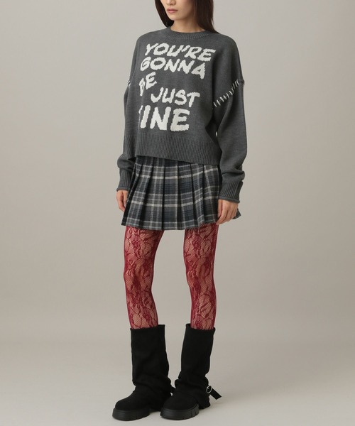 3.3 Field Trip （3.3フィールドトリップ）の「3.3 Field Trip／チェック微起毛プリーツミニスカート（スカート・レディース・ブラウン/ネイビー・SMALL/MEDIUM）」の9枚目の写真