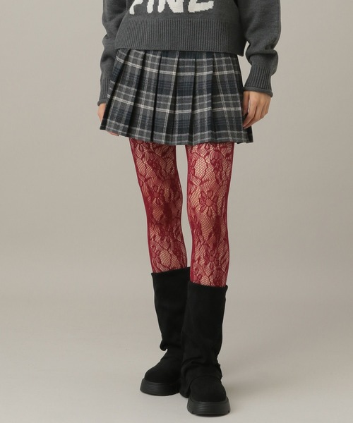 3.3 Field Trip （3.3フィールドトリップ）の「3.3 Field Trip／チェック微起毛プリーツミニスカート（スカート・レディース・ブラウン/ネイビー・SMALL/MEDIUM）」の12枚目の写真