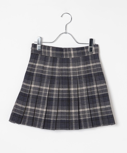 3.3 Field Trip （3.3フィールドトリップ）の「3.3 Field Trip／チェック微起毛プリーツミニスカート（スカート・レディース・ブラウン/ネイビー・SMALL/MEDIUM）」の16枚目の写真