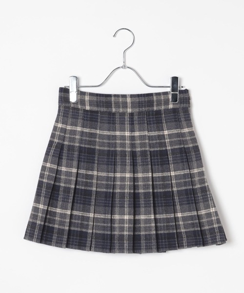 3.3 Field Trip （3.3フィールドトリップ）の「3.3 Field Trip／チェック微起毛プリーツミニスカート（スカート・レディース・ブラウン/ネイビー・SMALL/MEDIUM）」の17枚目の写真