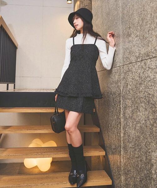 SWINGLE（スウィングル）の「ツイードミニスカート（スカート・レディース・ホワイト系その他6/ブラック系その他5/グレー系その他5・MEDIUM/SMALL）」の13枚目の写真