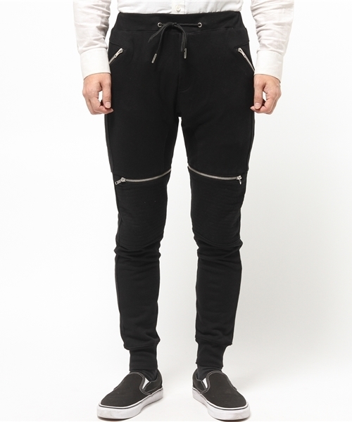 MYE-DO'（マイ・ドゥ）の「バイカー ジップ スウェットパンツ（その他パンツ・メンズ・ブラック・SMALL/LARGE/MEDIUM）」の4枚目の写真