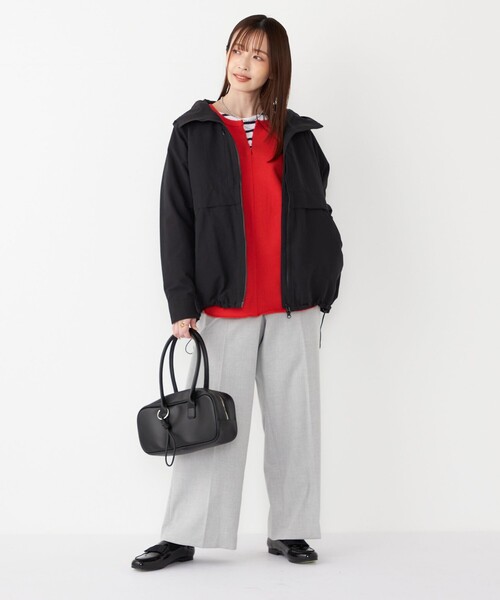 SHIPS Colors(シップス カラーズ)の「SHIPS Colors:〈手洗い可能〉USA 裏毛 スキッパー プルオーバー(Tシャツ/カットソー・レディース・ブラック/ブラウン/オレンジ・ONE SIZE)」の21枚目の写真