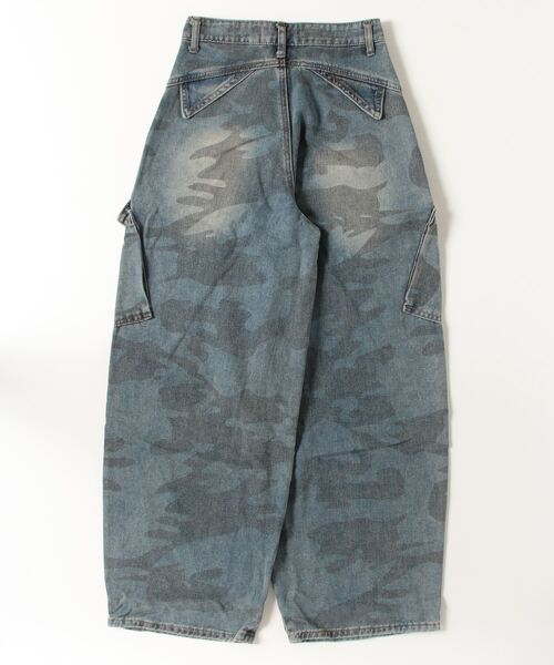 .KOM（ドットコム）の「『.KOM/ドットケーオーエム』オーバーダイ迷彩カーゴパンツ【CN】【Z】【Z】（カーゴパンツ・レディース・ブルー・S）」の7枚目の写真