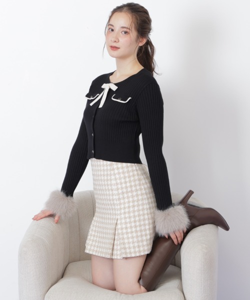 ◇千鳥ツイードタイトミニスカート（スカート）｜JILL by JILL STUART