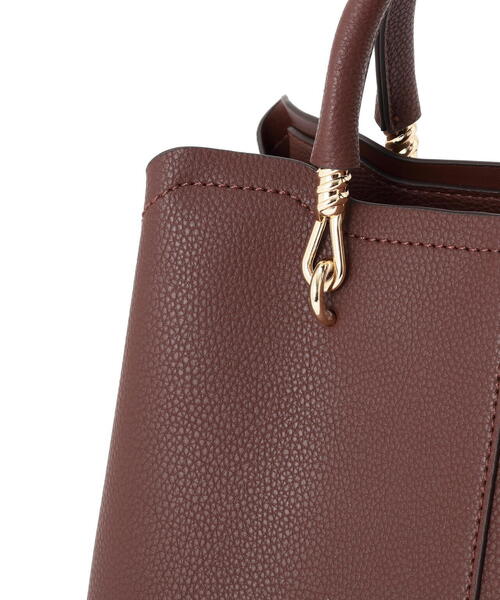 EDIT COLOGNE（エディットコロン）の「メタルハンドルトートバッグ（トートバッグ・レディース・ボルドー/ブルー/グレー・ﾌﾘ-）」の11枚目の写真