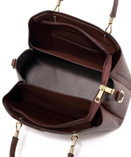 EDIT COLOGNE（エディットコロン）の「メタルハンドルトートバッグ（トートバッグ・レディース・ボルドー/ブルー/グレー・ﾌﾘ-）」の16枚目の写真