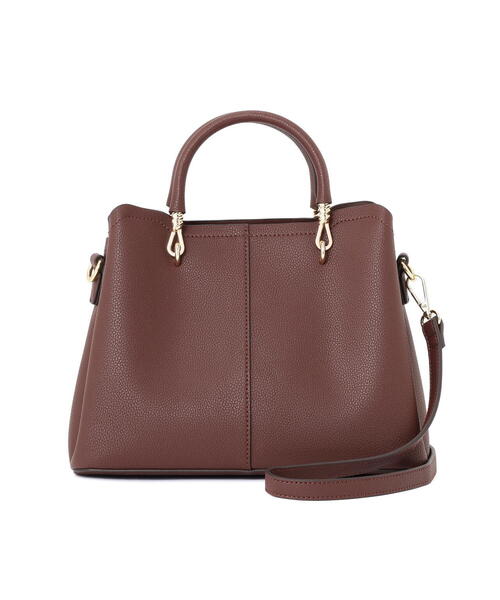 EDIT COLOGNE（エディットコロン）の「メタルハンドルトートバッグ（トートバッグ・レディース・ボルドー/ブルー/グレー・ﾌﾘ-）」の3枚目の写真