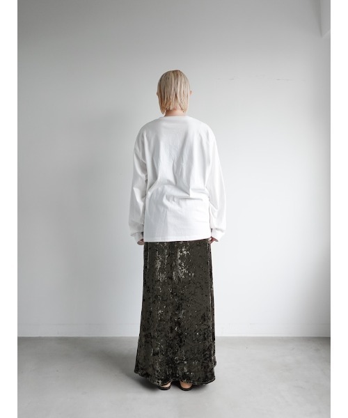 sahara（サハラ）の「Flower Photo Long Tee/フラワーフォトロングティーシャツ（Tシャツ/カットソー・レディース・ホワイト系3/ブラック系2/ホワイト系4/ブラック系1・FREE）」の20枚目の写真