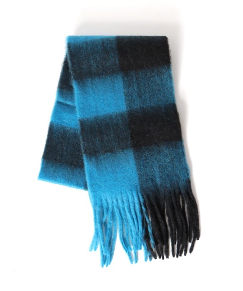 Three Four Time（ｽﾘｰﾌｫｰﾀｲﾑ）の「ブロックチェックフリンジマフラー（ストール/ショール・レディース・ブルー系その他/グリーン系その他・FREE）」の14枚目の写真