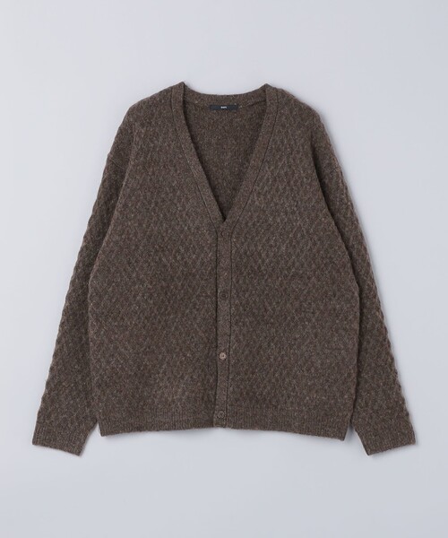 SHIPS（シップス）の「SHIPS: 〈手洗い可能〉シャギー レイヤード カーディガン（カーディガン/ボレロ・メンズ・グレー/ダークグレー/ブラウン/ネイビー・SMALL/LARGE/X-LARGE/MEDIUM）」の8枚目の写真