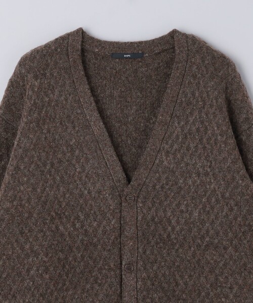 SHIPS（シップス）の「SHIPS: 〈手洗い可能〉シャギー レイヤード カーディガン（カーディガン/ボレロ・メンズ・グレー/ダークグレー/ブラウン/ネイビー・SMALL/LARGE/X-LARGE/MEDIUM）」の10枚目の写真