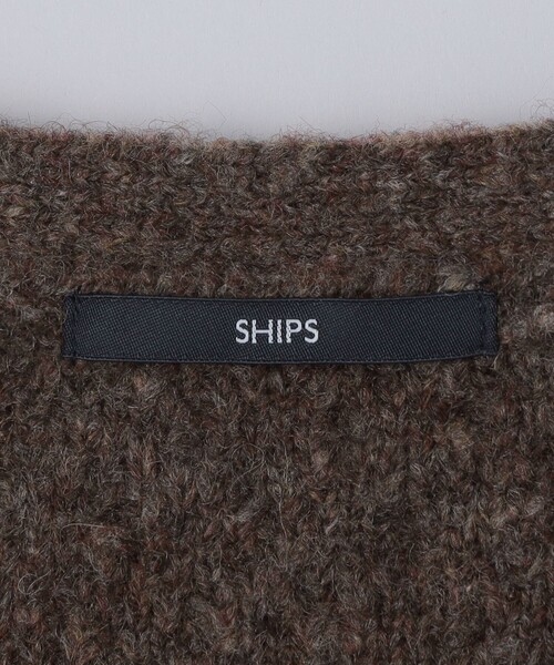 SHIPS（シップス）の「SHIPS: 〈手洗い可能〉シャギー レイヤード カーディガン（カーディガン/ボレロ・メンズ・グレー/ダークグレー/ブラウン/ネイビー・SMALL/LARGE/X-LARGE/MEDIUM）」の12枚目の写真