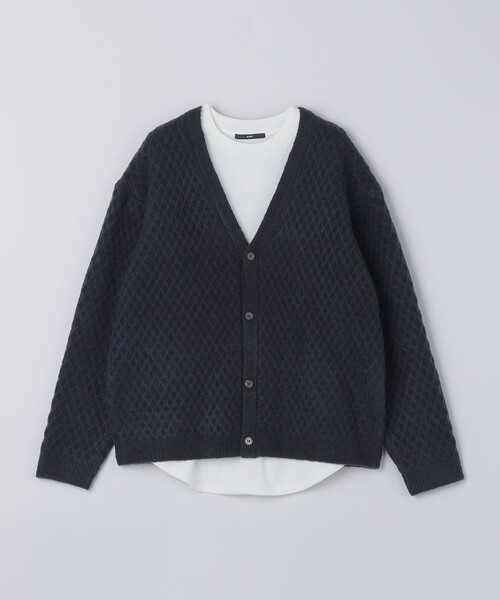 SHIPS（シップス）の「SHIPS: 〈手洗い可能〉シャギー レイヤード カーディガン（カーディガン/ボレロ・メンズ・グレー/ダークグレー/ブラウン/ネイビー・SMALL/LARGE/X-LARGE/MEDIUM）」の19枚目の写真