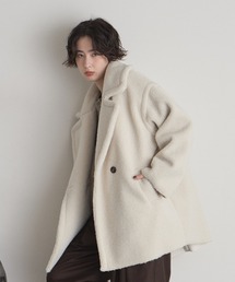 フェイクムートンミドルダブルコート