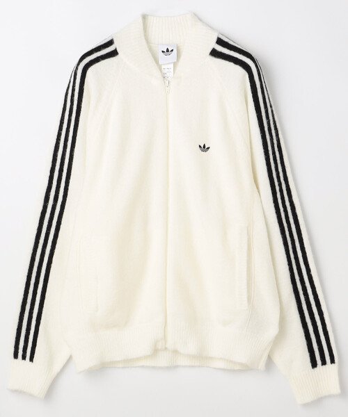 adidas(アディダス)の「adidas/アディダス KNIT TRACK TOP(ブルゾン・メンズ・チャコールグレー/オフホワイト/ブラウン/ブラック・LARGE/X-LARGE/MEDIUM)」の2枚目の写真