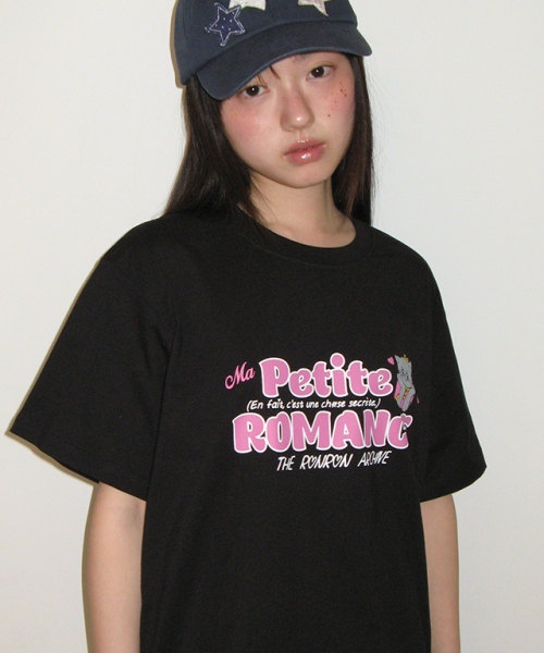 RONRON(ロンロン)の「PETIT ROMANCE BASIC FIT T SHIRT BLACK(Tシャツ/カットソー・レディース・その他・FREE)」の3枚目の写真