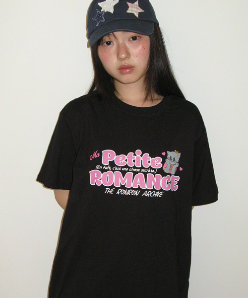 RONRON(ロンロン)の「PETIT ROMANCE BASIC FIT T SHIRT BLACK(Tシャツ/カットソー・レディース・その他・FREE)」の4枚目の写真