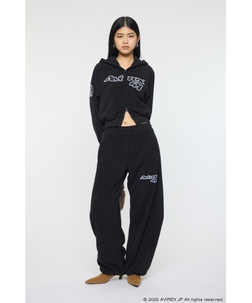 MOUSSY（マウジー）の「AVIREX FLEECE フーディー（スウェット・レディース・ブラック/杢グレー/レッド・FREE）」の6枚目の写真