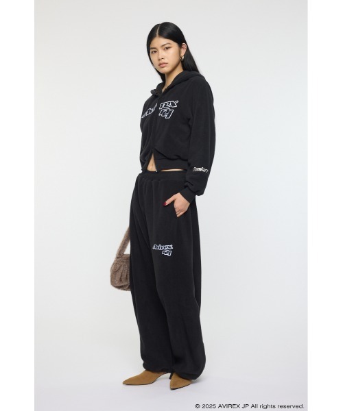MOUSSY（マウジー）の「AVIREX FLEECE フーディー（スウェット・レディース・ブラック/杢グレー/レッド・FREE）」の7枚目の写真