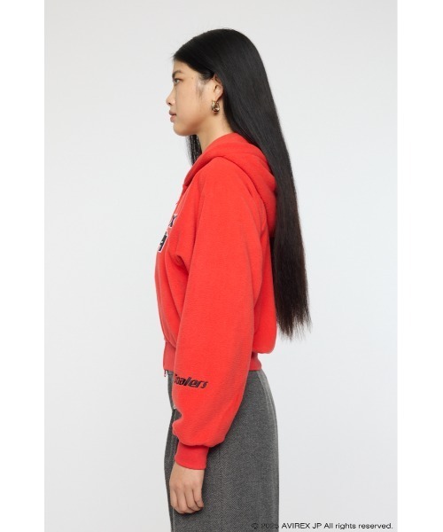 MOUSSY（マウジー）の「AVIREX FLEECE フーディー（スウェット・レディース・ブラック/杢グレー/レッド・FREE）」の16枚目の写真