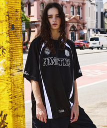 スポーティメッシュラグランTシャツ_ブラック