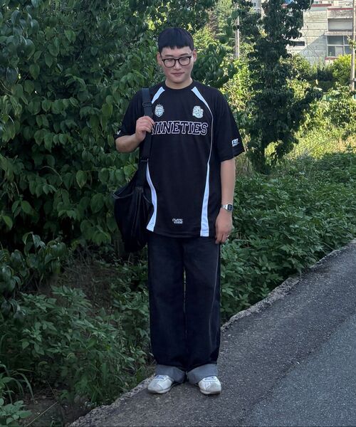 1993STUDIO(1993スタジオ)の「スポーティメッシュラグランTシャツ_ブラック(Tシャツ/カットソー・メンズ・その他・MEDIUM/LARGE)」の5枚目の写真