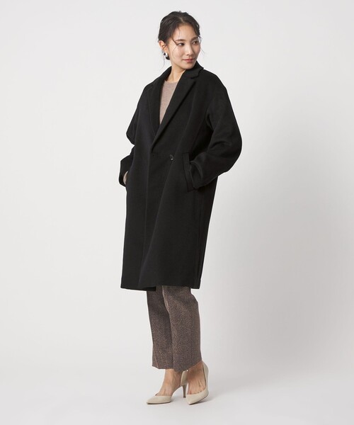 定価9万＊未使用級✨ユナイテッドアローズ カシミヤ ビーバーチェスターコート 黒 定価9万＊未使用級✨ユナイテッドアローズ カシミヤ ビーバー