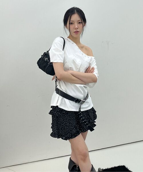 Midnight Move(ミッドナイトムーブ)の「89 rivet t (black)(Tシャツ/カットソー・レディース・その他・FREE)」の8枚目の写真